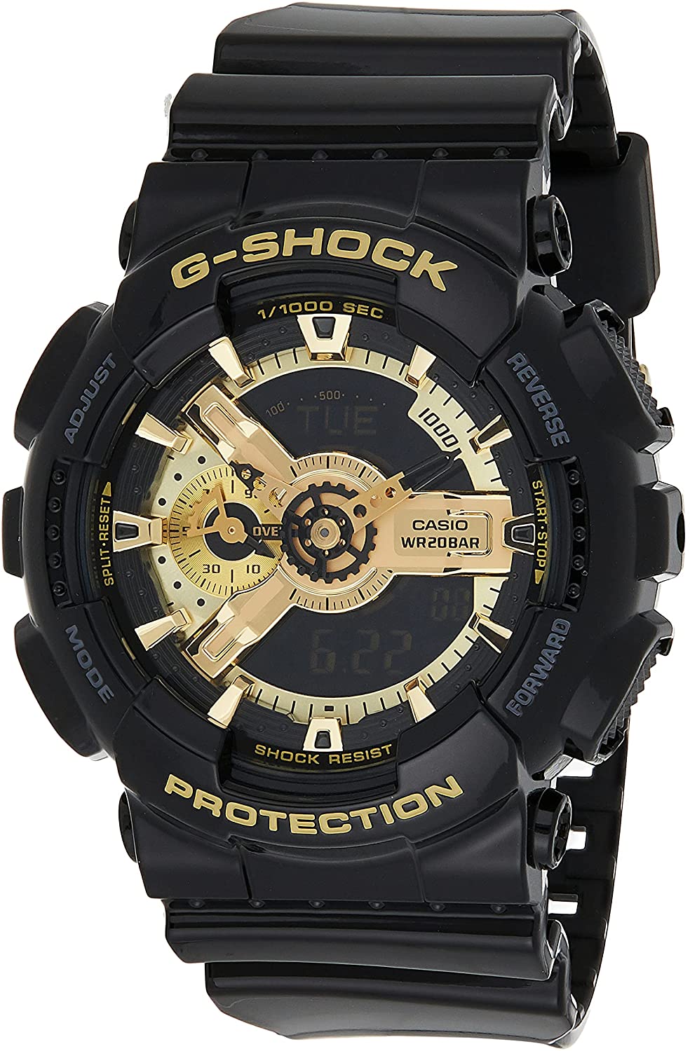 Casio G Shock Ga 110gb 1adr Japanese Model Number Ga 110gb 1ajf Black X Gold Series Black X Watchcharts