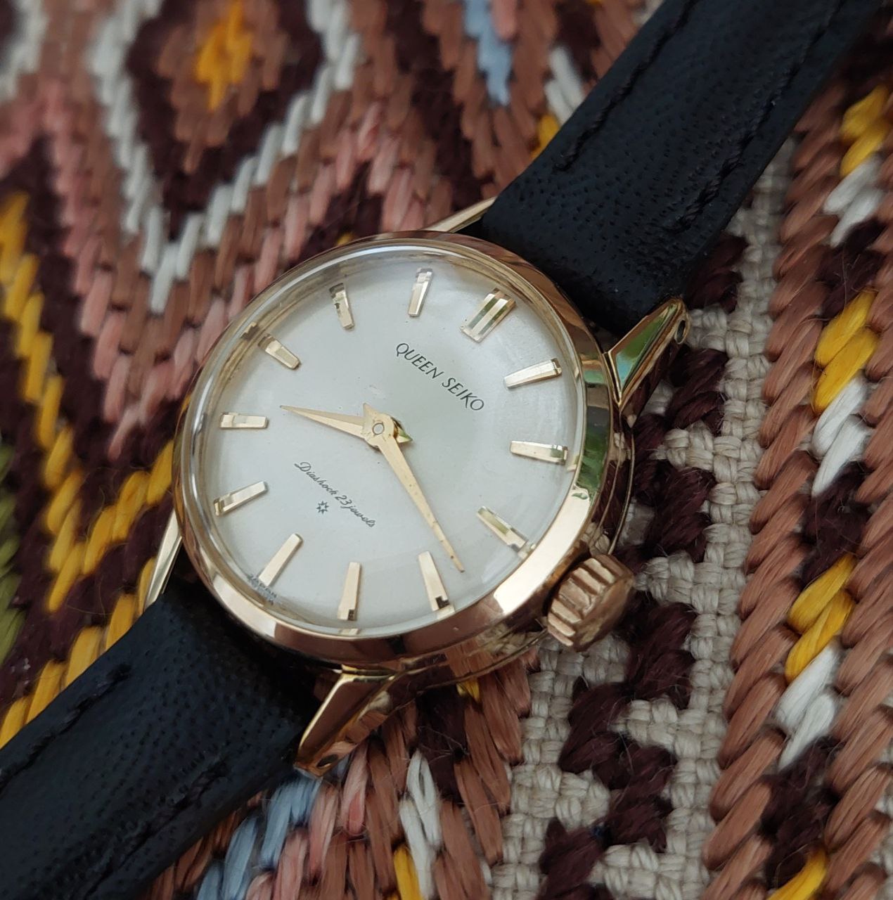 QUEEN SEIKO LADY 14K GOLD FILLED クイーンセイコー レディース 30002 