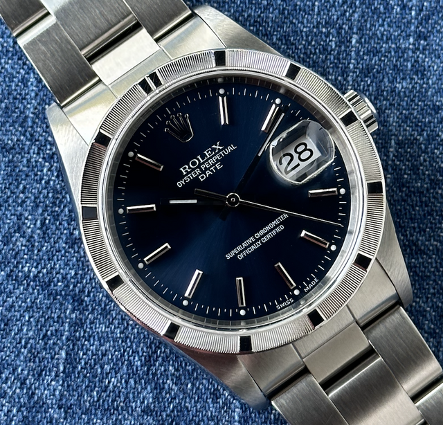 Rolex 15210 shop blue dial