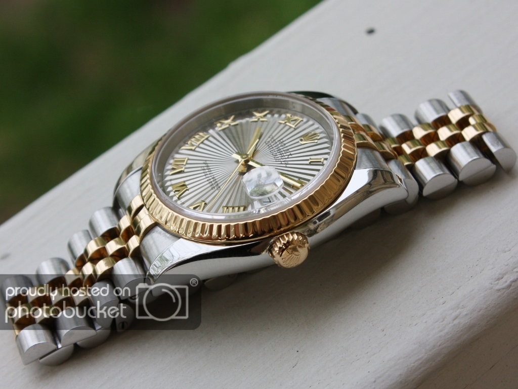 FS: Rolex 116233 18K/SS Datejust, Sunbeam/ Roman dial, Reduced to