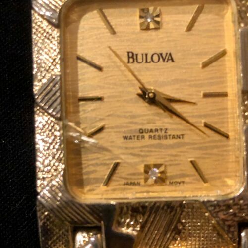 bulova 18k gold watch 185776
