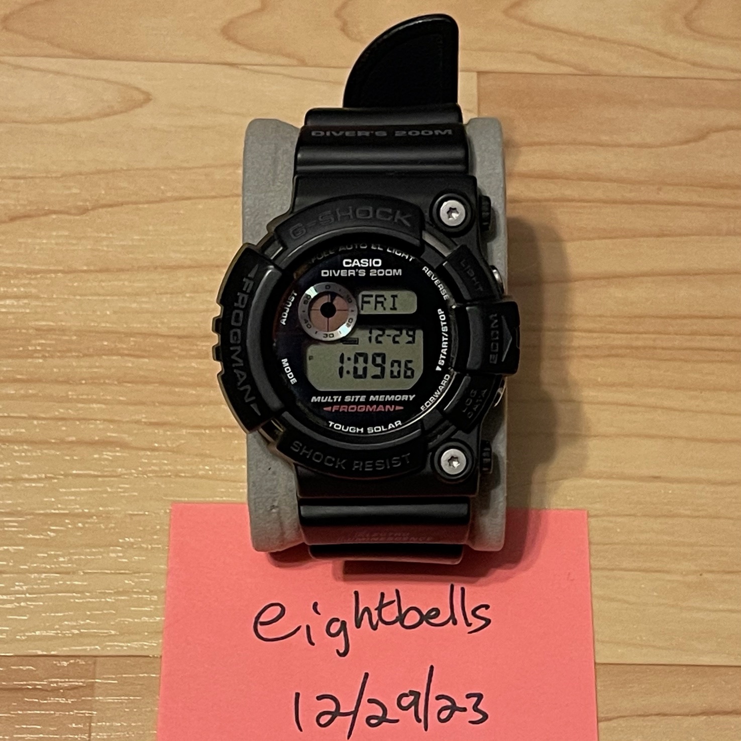 WTS] Casio G-Shock GW-200BC-1 Black Helios Vintage Frogman Tough Solar  Master of G Digital Watch GW200 | WatchCharts Marketplace