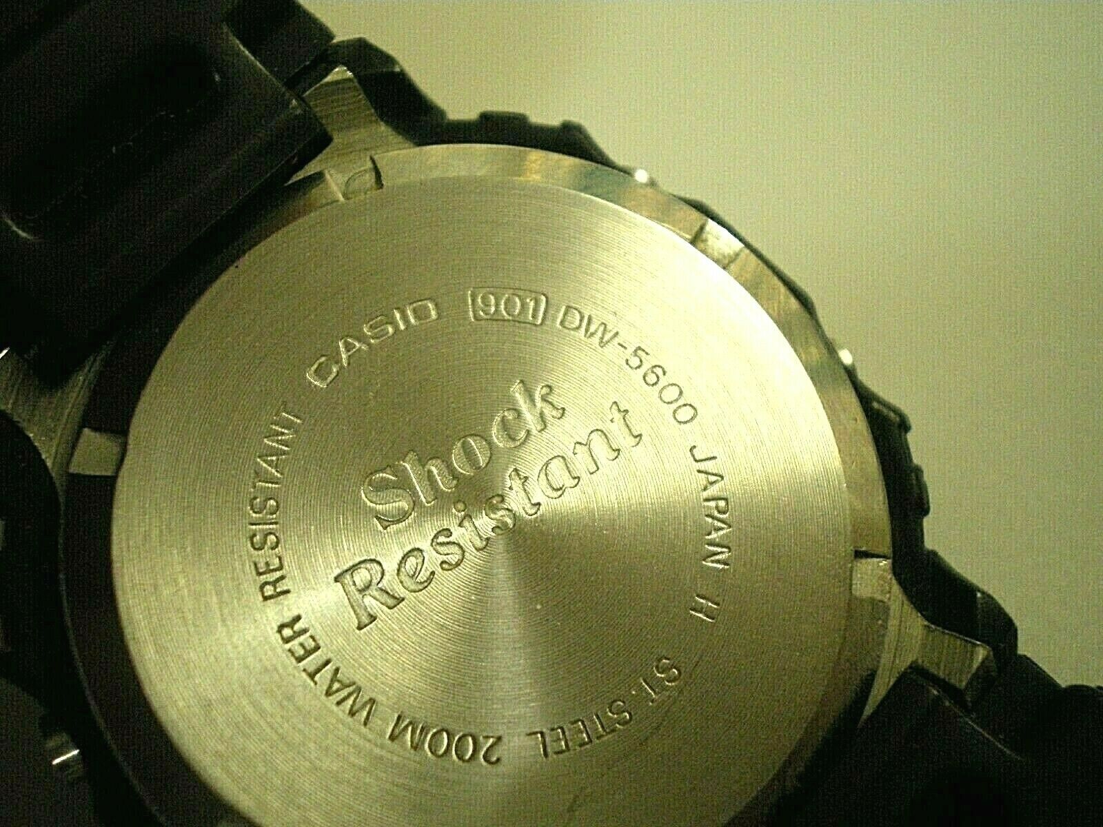 Casio G-Shock DW5600 Module 901 GOLD Rare Screw-back