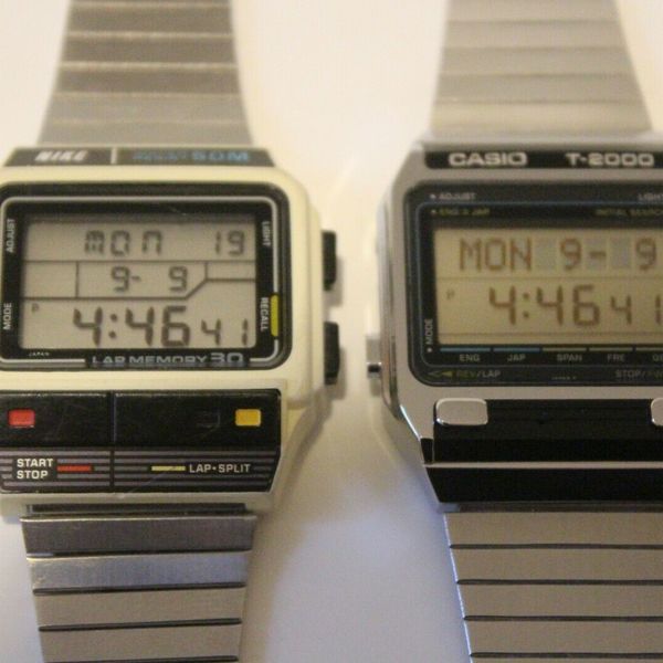 RARE SET NOS Casio T-2000 translator + Casio x Nike SDB-300W retro 80's ...