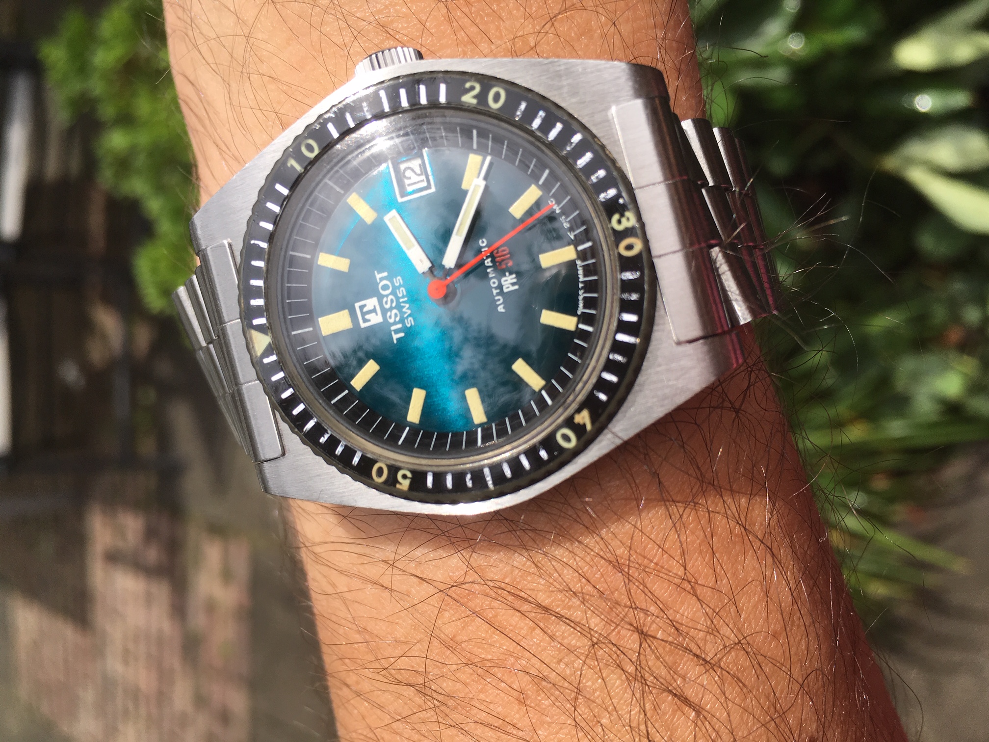 FS Vintage Tissot PR 516 Automatic Bakelite Bezel 1970 s Diver