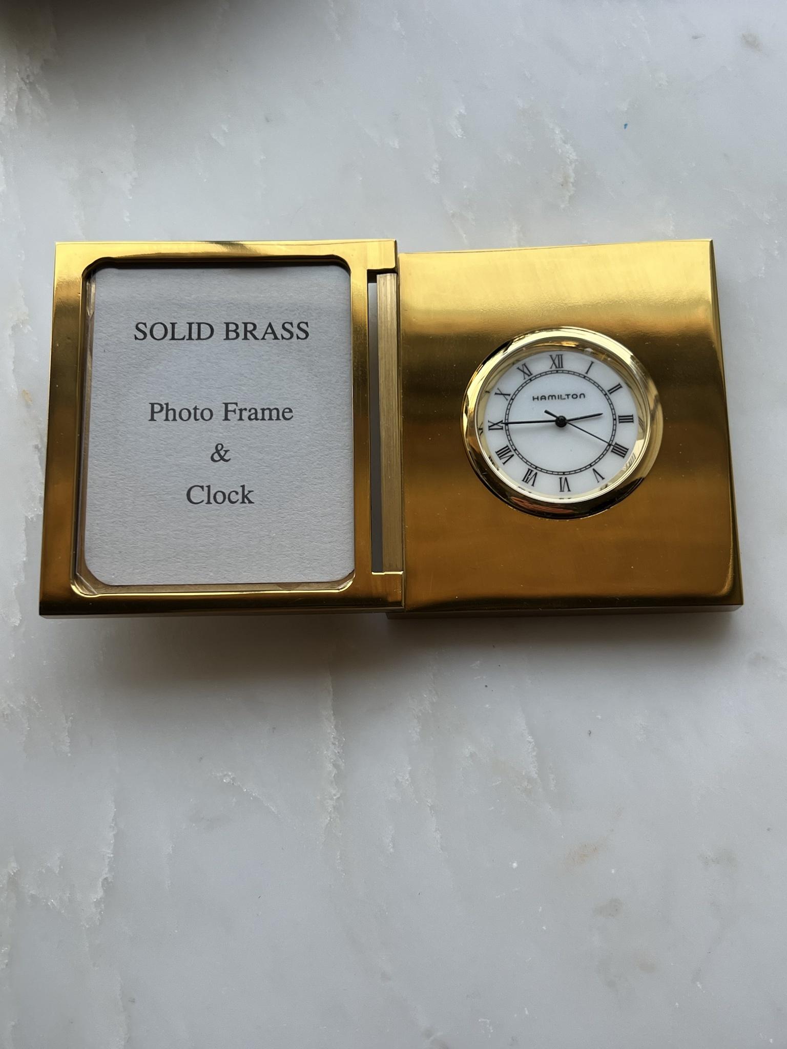 Solid Brass Hamilton Clock