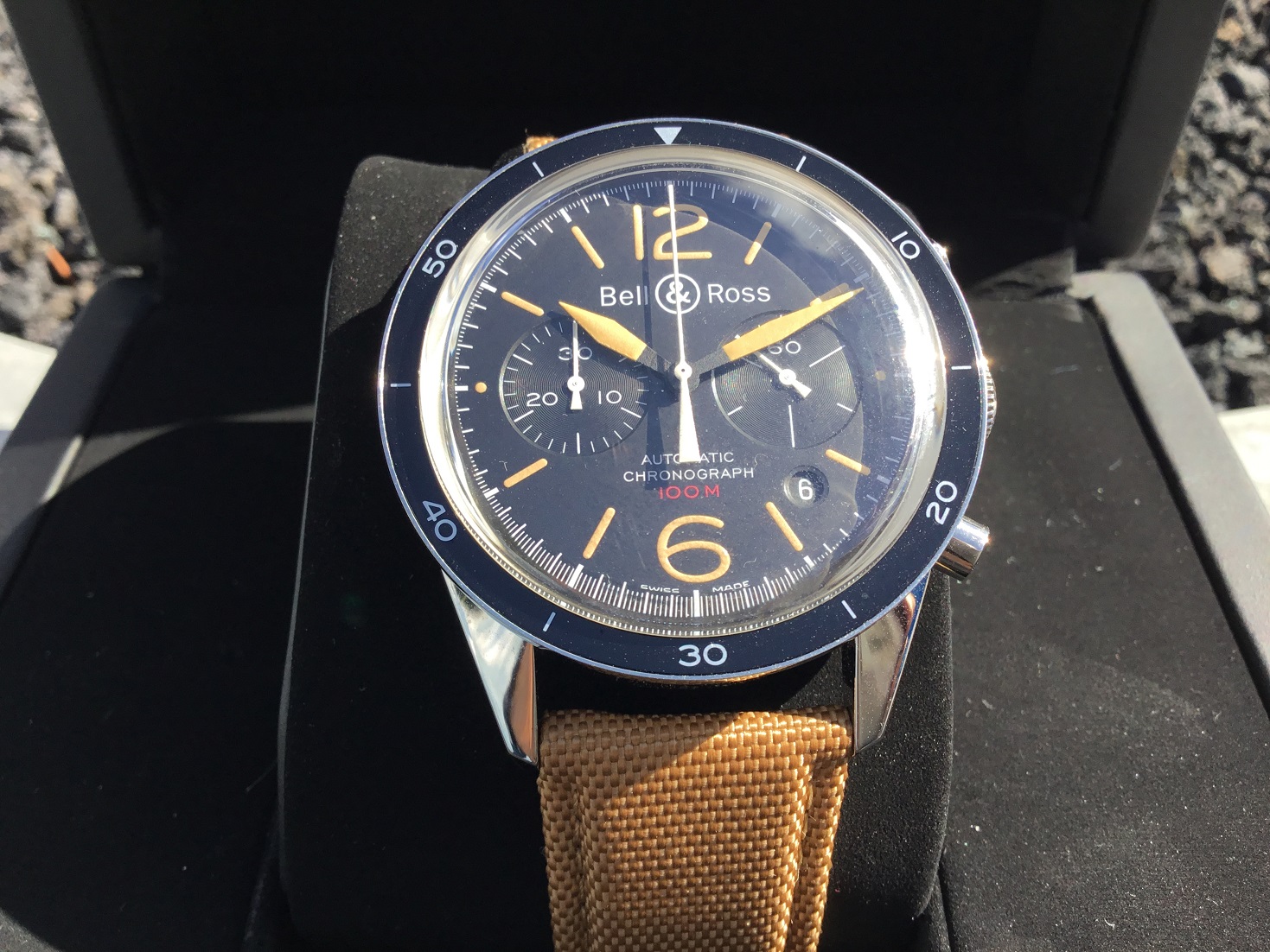 Bell & ross br 126 hot sale heritage chronograph