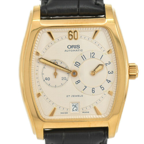 Auth ORIS Tonneau Regulator 7471 Date Automatic Men's Watch Q