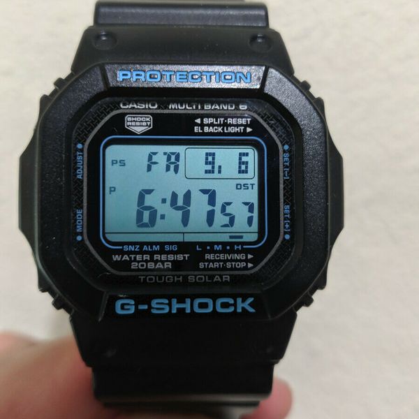 Casio Gw M5610ba 1jf G Shock Blackxblue Series Tough Solar Jdm