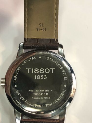 Tissot Men s T033410B 1853 Swiss Quartz Movement Watch White