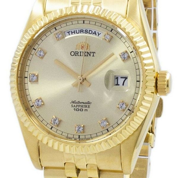 ORIENT"President" Classic Automatic Sapphire Gold Watch EV0J001G