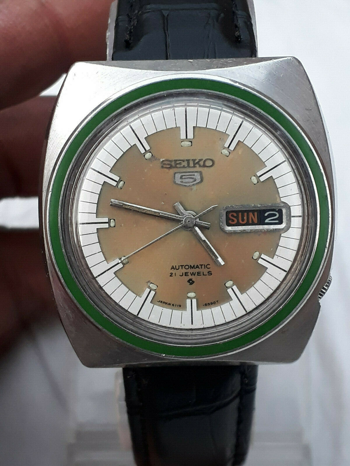 Vintage Seiko 5 Automatic 6119-8490 Men's Wrist Watch