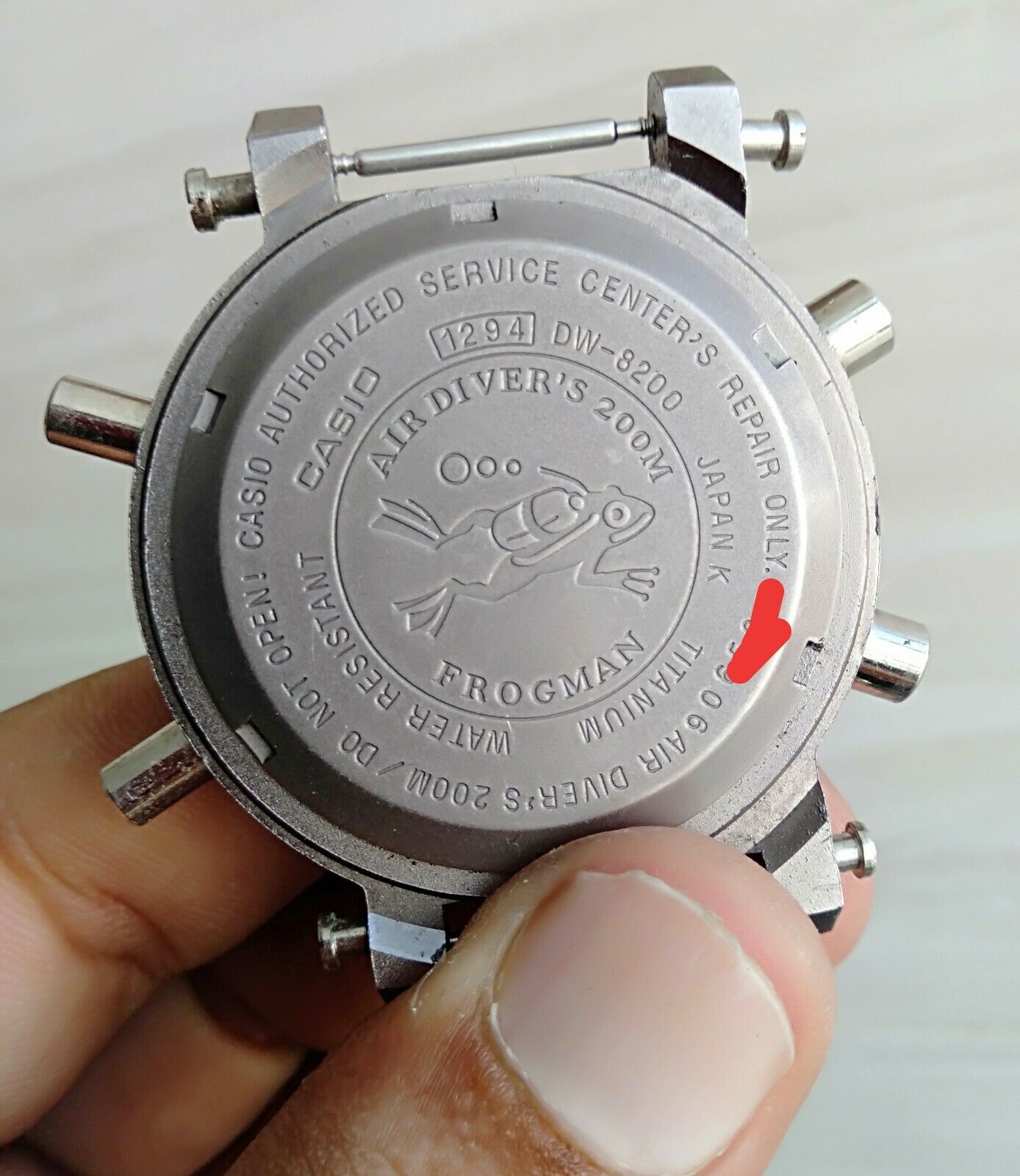 Casio G-Shock Titanium Frogman 1294 DW 8200 Japon K