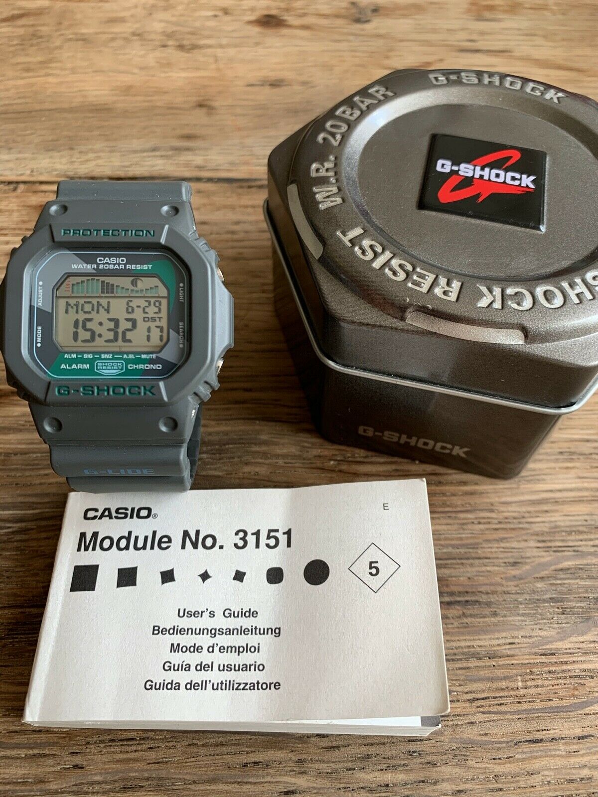 Casio G Shock Watch Vintage Hawaii G Lide Glx 5600vh 1er Moon Phases Tide Graph Watchcharts