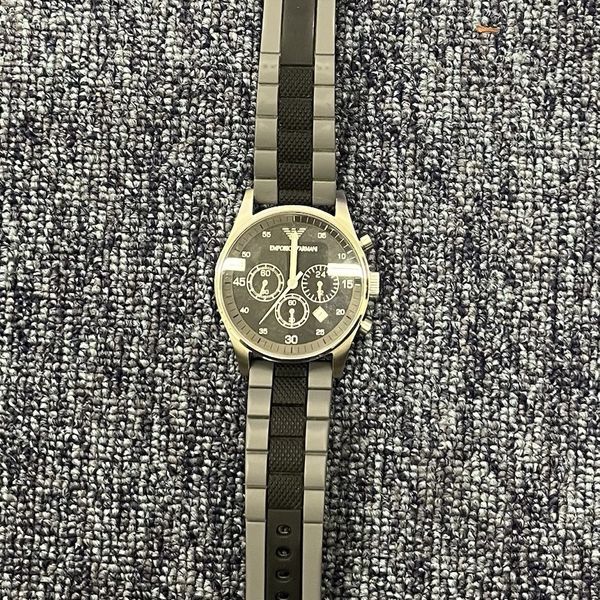 EMPORIO ARMANI SPORTIVO AR5866 Men's Chronograph Watch - Black/Grey ...