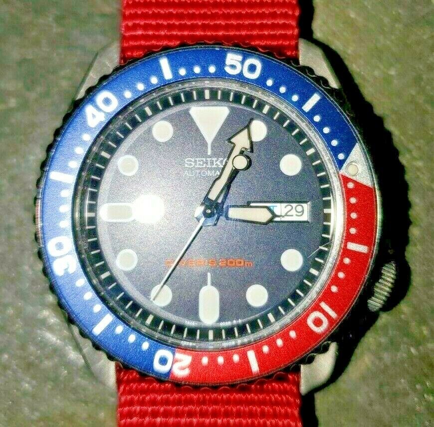 seiko divers automatic deep blue dial mens watch skx009k1