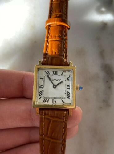 vintage cartier square watch