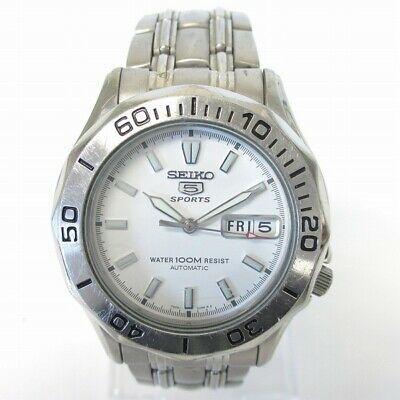 Seiko 5SPORTS 7S26 01G0 Automatic volume Watch Free Shipping Used