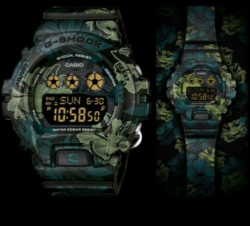 g shock floral green