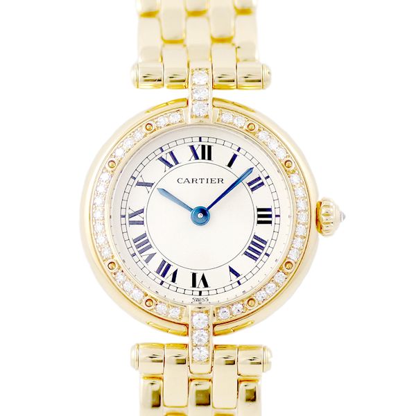 Battery Replaced Cartier Cartier Vendome SM Solid Gold Genuine Diamond