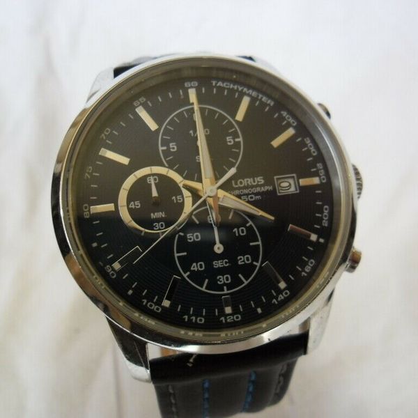 GENTS LORUS BY SEIKO VD57-X088 CHRONOGRAPH NEW STRAP NEW LONGLIFE ...