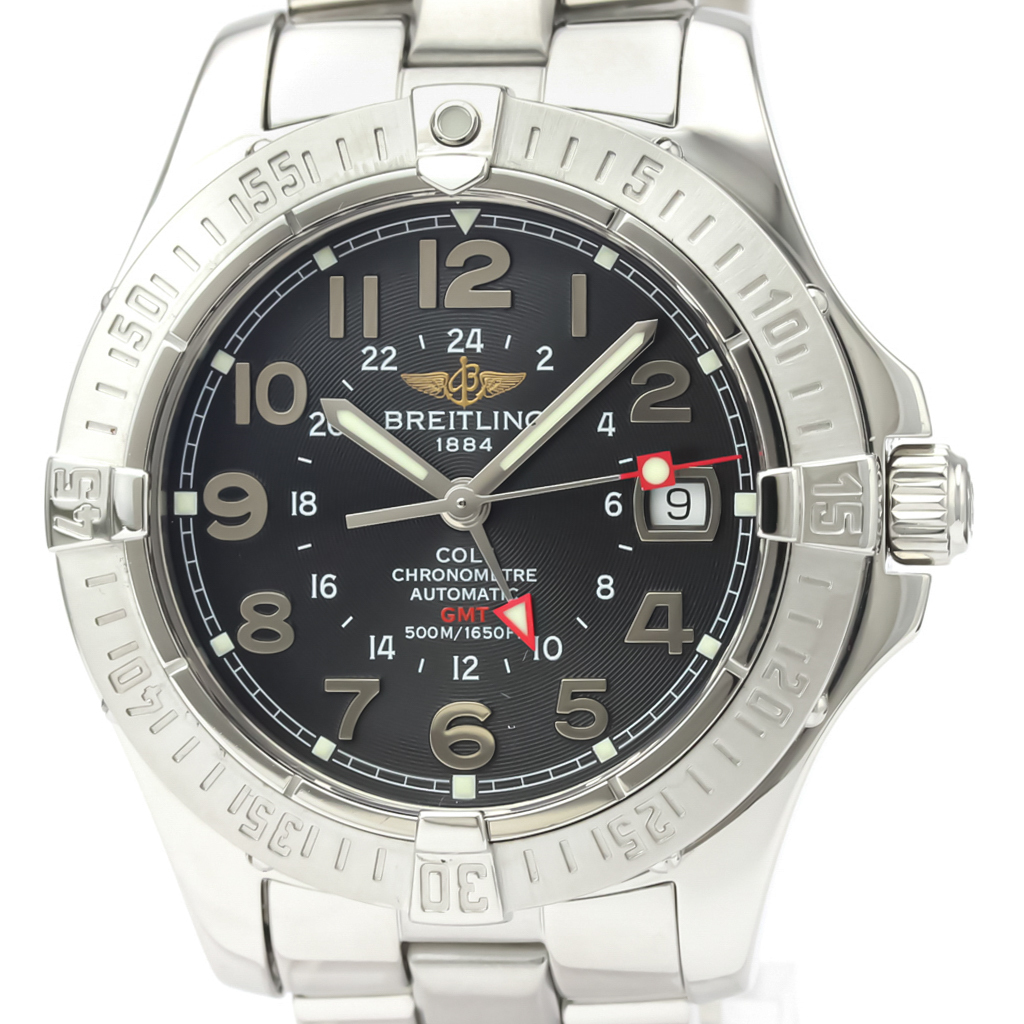 Breitling (BREITLING) Colt GMT Stainless Steel Self-winding Men's Watch ...