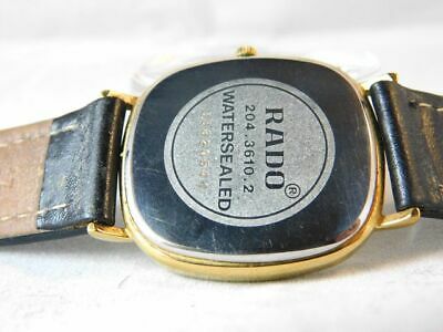 RADO 204.3610.2 MEN'S GOLD VINTAGE WATCH SWISS MADE QUARTZ