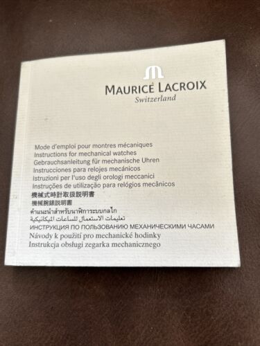 Maurice Lacroix Watch Instruction Manual 2005 WatchCharts