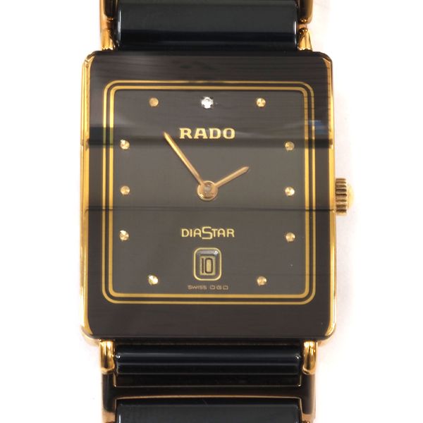 N [RADO] Rado Diamond Star Quartz Watch 160.0281.3N Working Product ...