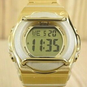 CASIO Baby-G Digital Wrist Watch G-ms MSG-160DG Gloss Gold Tone 