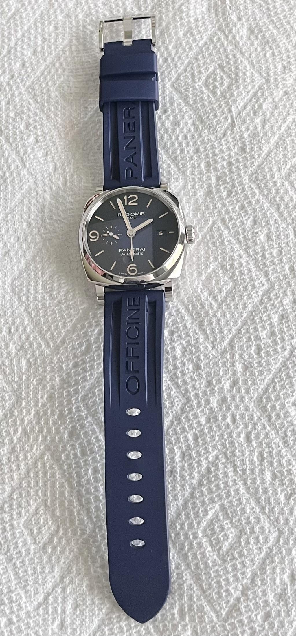 wts MINT Panerai PAM00945 Radiomir GMT Blue dial Limited edition 45mm PAM 945 PAM945 0945 00945 WatchCharts Marketplace