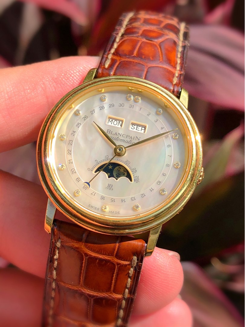 Blancpain villeret date discount moonphase