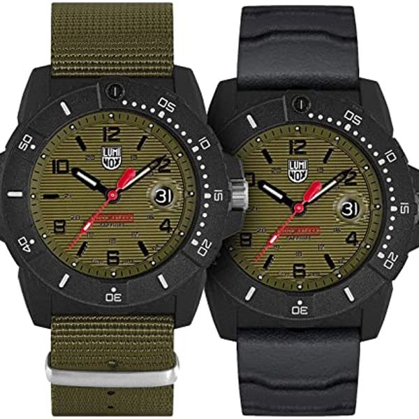 Luminox Luminox Navy Seal 3600 Series Watch Green, Black Dial Webbing ...