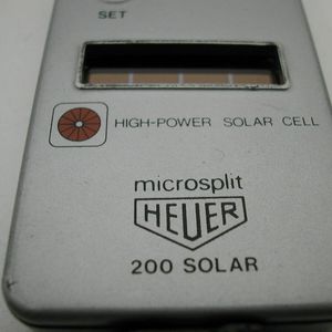 Tag HEUER early 80'S MICROSPLIT 200s Rare SOLAR STOPWATCH