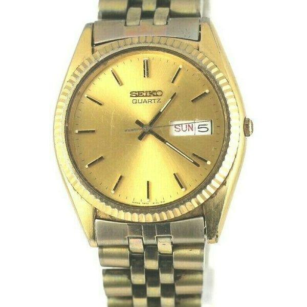 Vintage Seiko 7N43-8119 Gold-Tone Men's Quartz Watch | WatchCharts