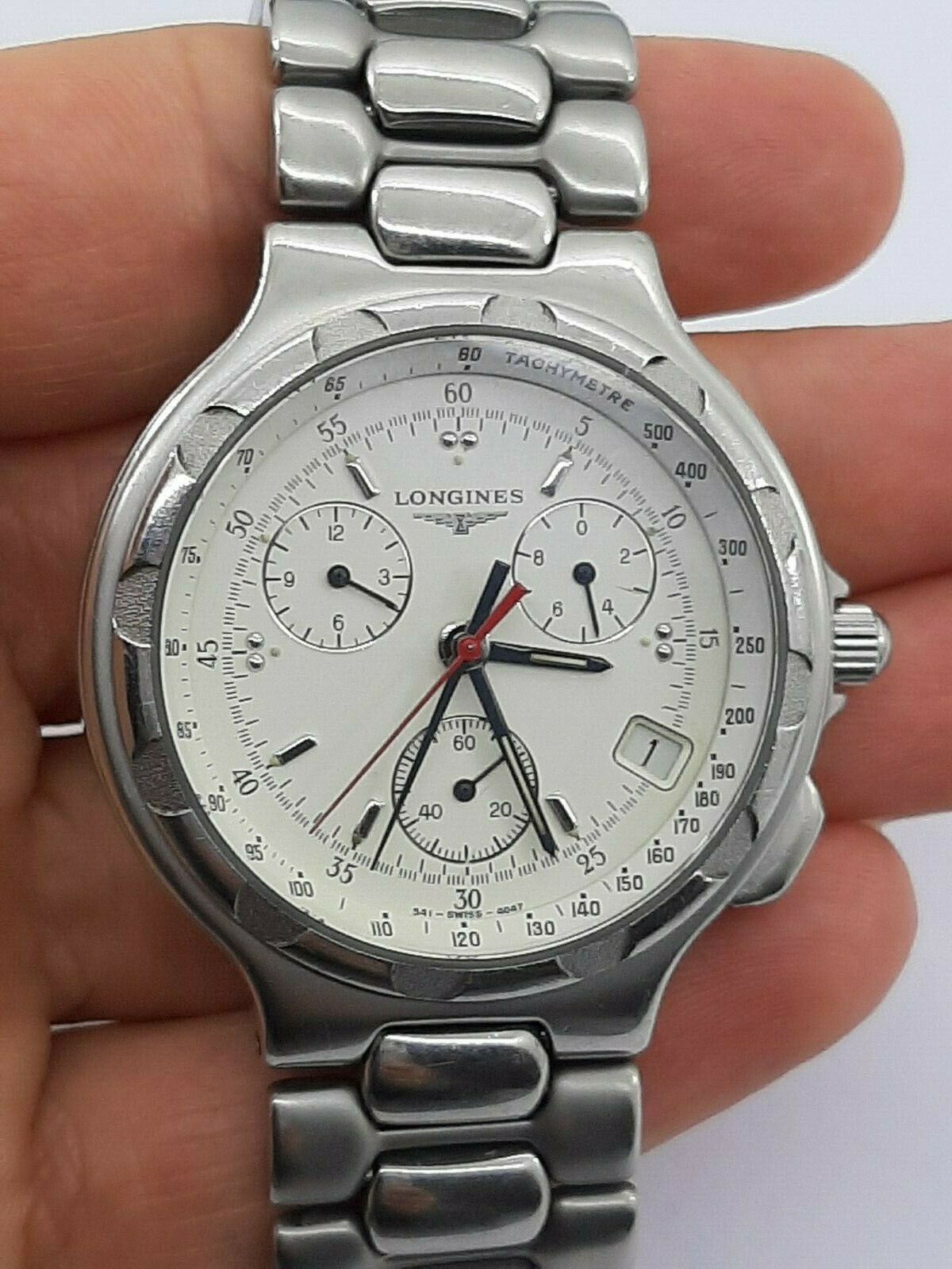 LONGINES CONQUEST WATCH 541 4047 CHRONOGRAPH