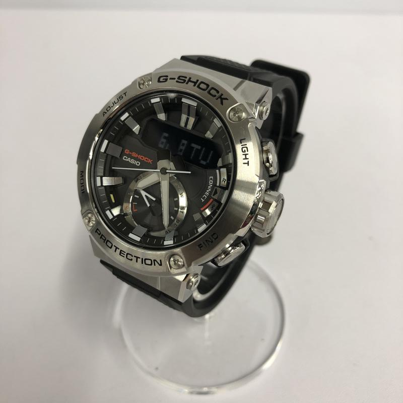 Used] CASIO Casio G-SHOCK GST-B200-1AJF Black Silver G-SHOCK