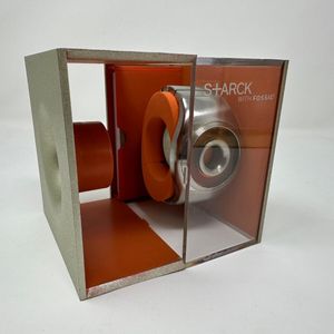 Fossil Philippe Starck watch O-Ring - Metal Band with Orange