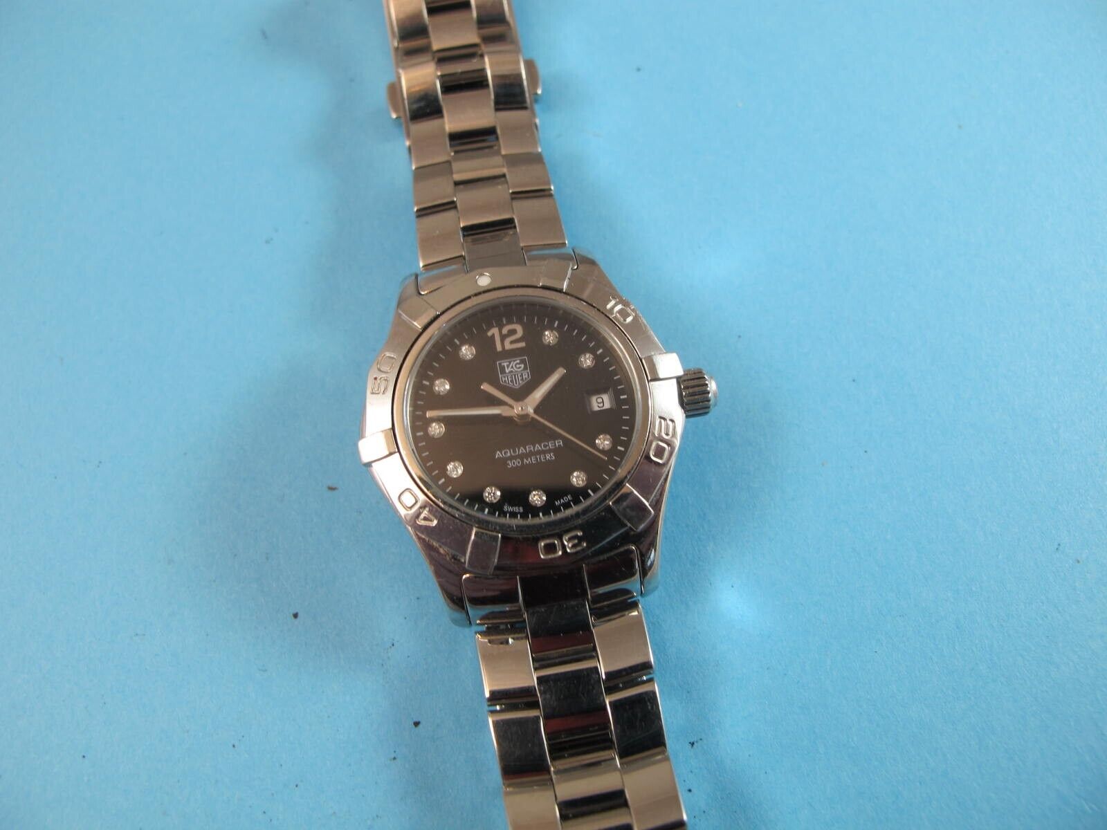 TAG HEUER Aquaracer Diamond Ladies Watch WAF141C steel sapphire NO