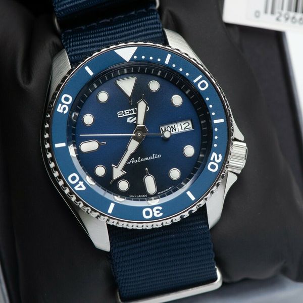 New In Box - Seiko Men's Blue Dial Nylon NATO Strap Dive Watch - SRPD87 |  WatchCharts