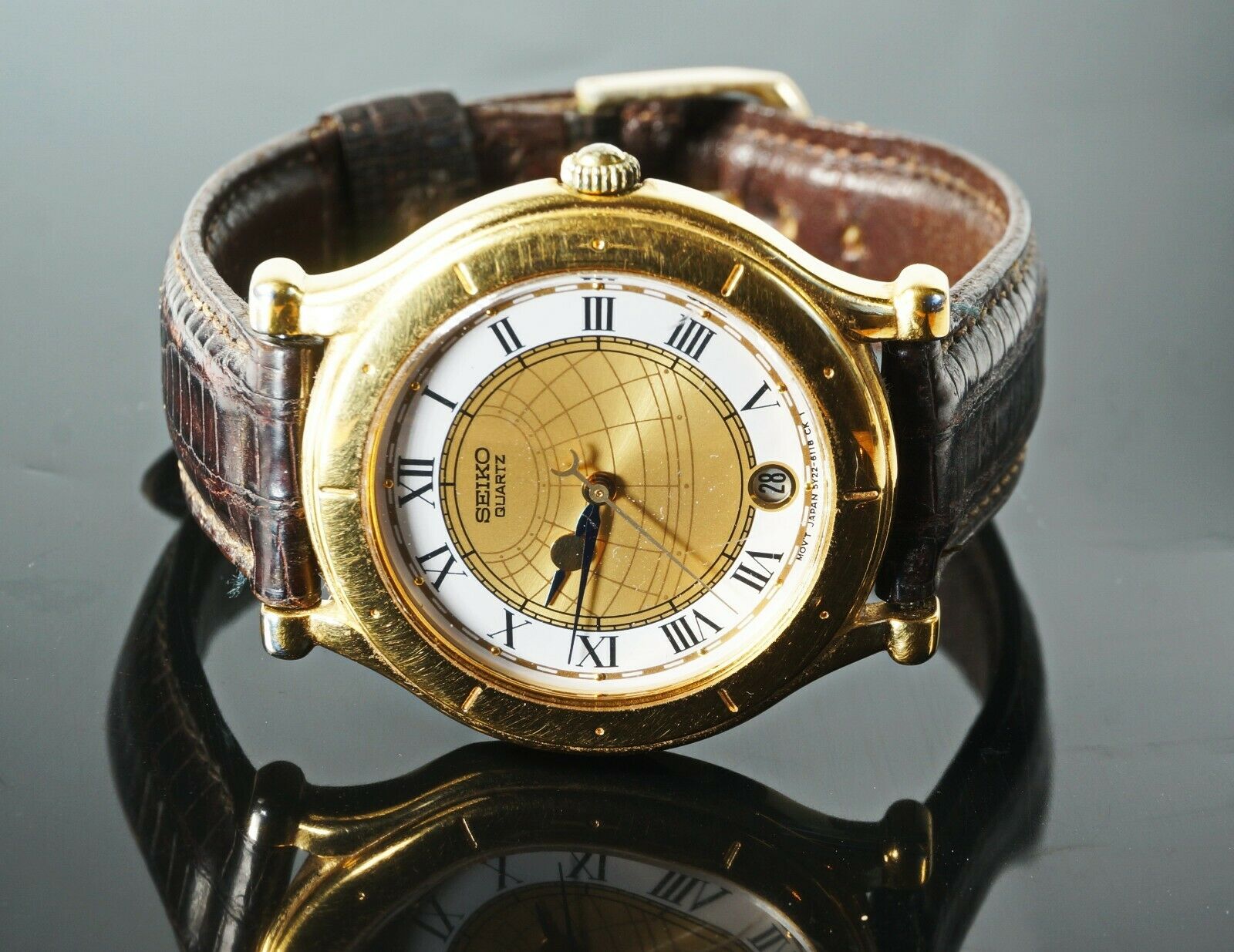 GENTS WRISTWATCH - Rare Vintage Seiko 5Y22-6059 Age Of Discovery