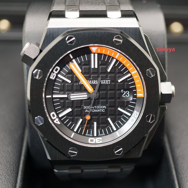 FSOT:Audemars PIGUET ROYAL OAK OFFSHORE DIVER BLACK CERAMIC 15707CE ...