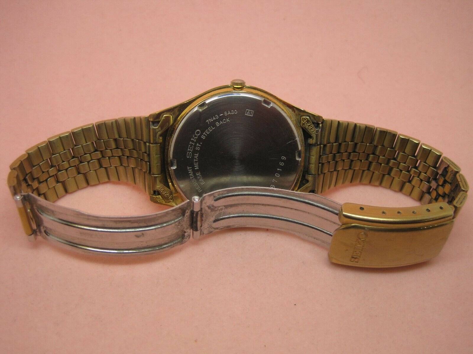 Seiko 7N43-8A30 Quartz Watch for parts or repairs, untested, missing  crystal | WatchCharts