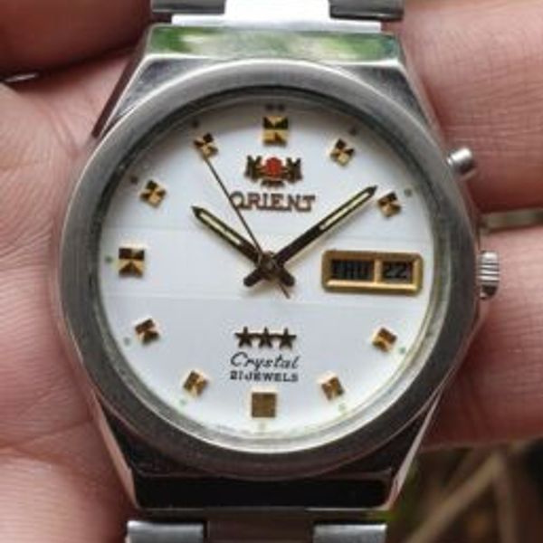 Vintage Orient Crystal 3 Star Automatic 21 Jewels Japanese Watch For ...