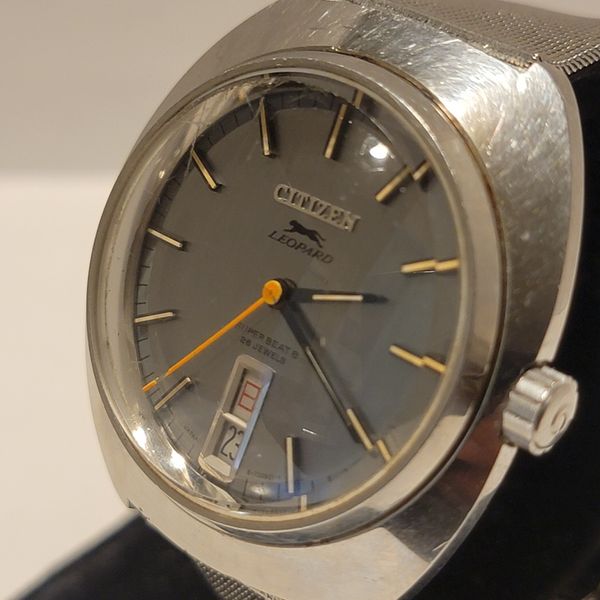 Montre Citizen Leopard Super Beat 8 Automatique Vintage - Années 70, Boîtier Acier
