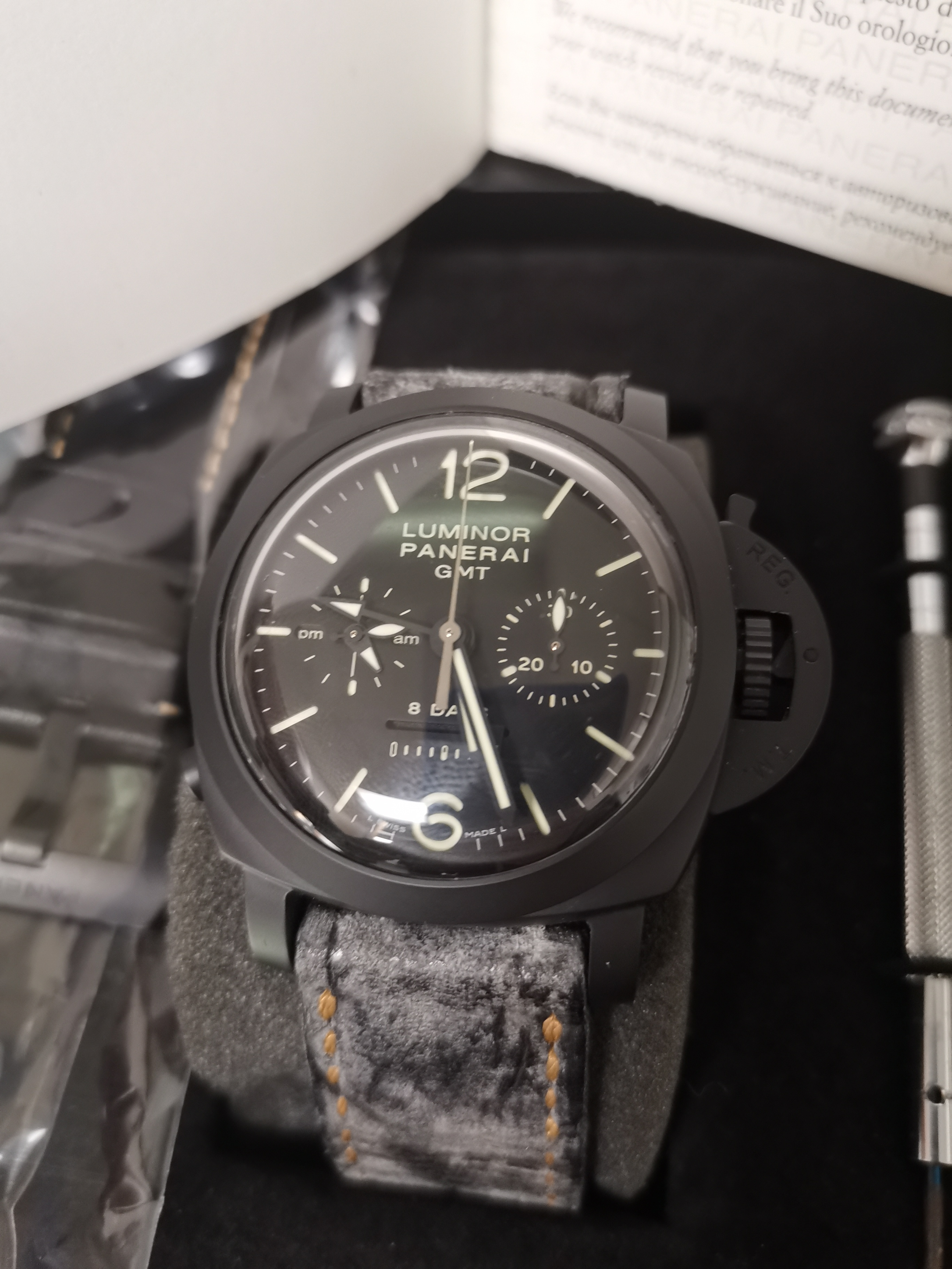 FSOT Panerai PAM 317 PAM317 CERAMIC 1950 LUMINOR 8 DAY