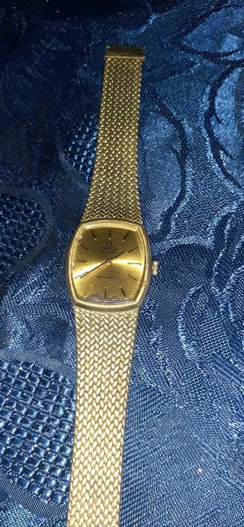 vintage mens omega constellation watch 18k gold 0.750