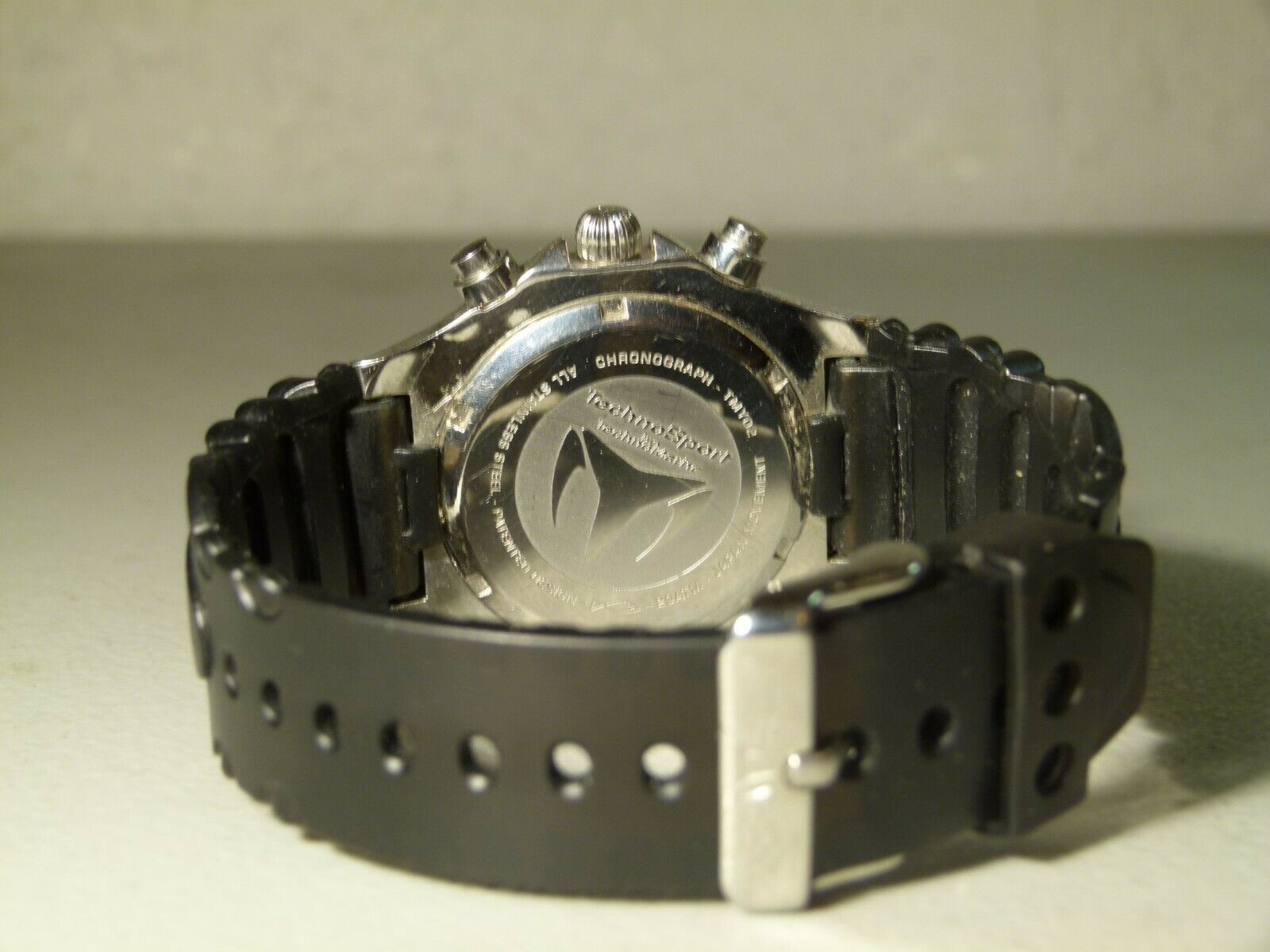MENS TECHNOMARINE SPORT TMY02 CHRONOGRAPH BLACK SILICONE