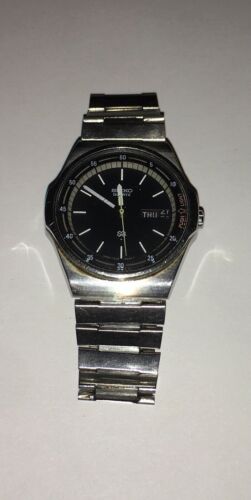 VINTAGE SEIKO ALL STAINLESS STEEL 7559-600A QUARTZ MENS WATCH