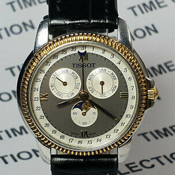 78 TISSOT TRIPLECALENDAR MOON PHASE QZ C285/385C ティソ